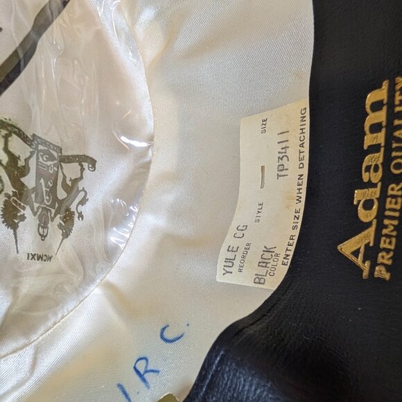 Vintage Adam Black Beaver Fur Felt Fedora Hat - Size 7 1/4 - Picture 7 of 8